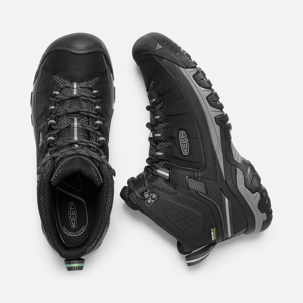 Keen Outdoor Bot Erkek Siyah - Targhee Exp Waterproof Mid - Türkiye VXUF96874